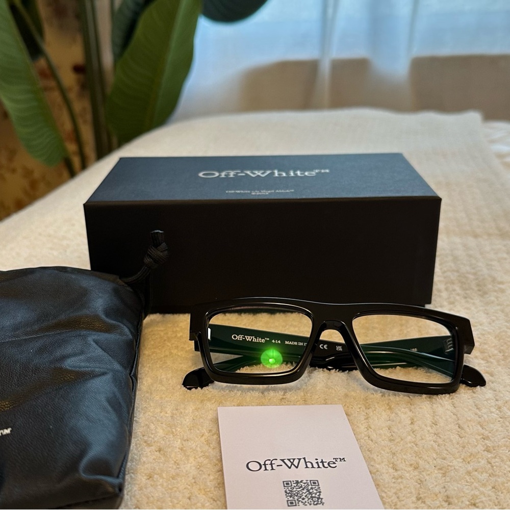 NWB Off-White Blue Light Glasses Optical Style 61